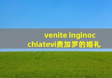 venite inginocchiatevi费加罗的婚礼